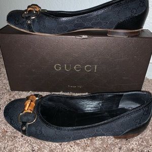Authentic Gucci GG Black flats